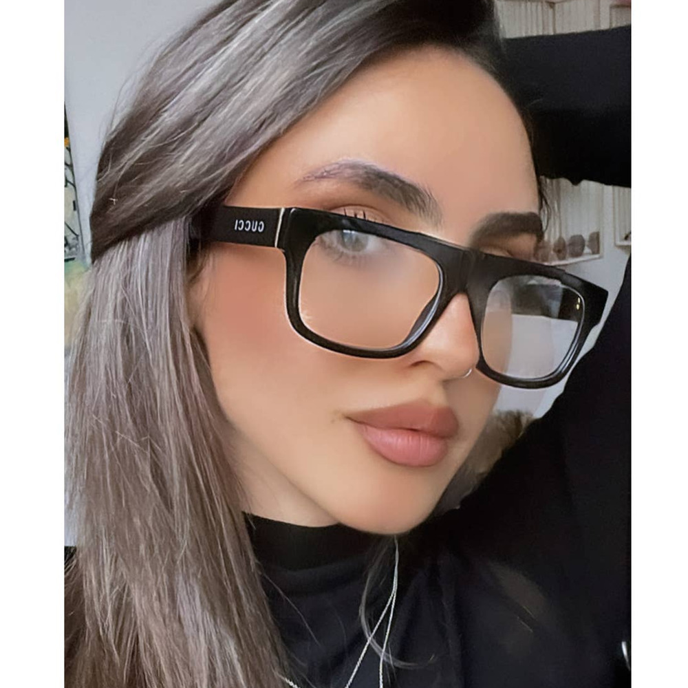 NEW Gucci GG1137O Black Thick Rim Eyeglasses Frames